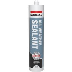 Soudal All Weather Sealant Clear 300ml + Nozzle 1pcs