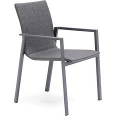 Hillerstorp Havemøbler Hillerstorp Borgdala stabelstol Trækul aluminium/grå textilen