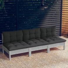 Lounge havesofa vidaXL 3-Sitzer-Gartensofa Massivholz Lounge-Set