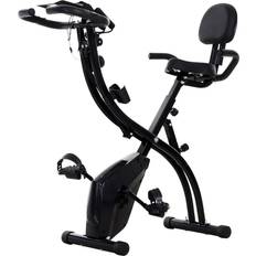 Display Fitnessbikes Homcom Fahrradtrainer schwarz Stahl