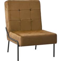 Marrón Sillones vidaXL Silla De Relajación De Terciopelo Marrón 65x79x87 cm Sillón