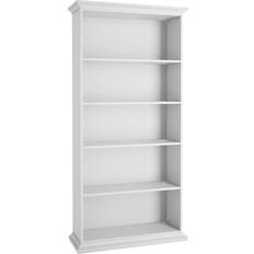 Tvilum Shelves Tvilum Paris Tall Bookcase White Book Shelf
