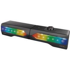Soundbars en Home Cinema systemen LogiLink Mobiele Soundbar met Party Light 2-in-1 Gaming Sound System 6W