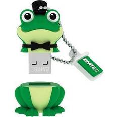 Memory Cards & USB Flash Drives Emtec USB-Stick Animalitos Crooner Frog 16 GB