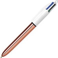 Gold Ballpoint Pens Bic 4 Colours Shine Retractable Ballpoint Pen 0.4 mm