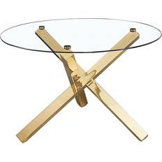 Oro Set da Pranzo LPD Round Glass Top Set da Pranzo