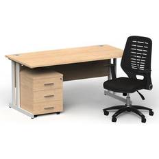 Impulse 1600/800 White Maple Writing Desk