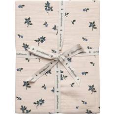 Muslin Fitted Sheet Single Blueberry