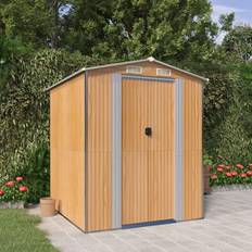 VidaXL Opbevaringsbokse vidaXL Haveskur 192 x 191 x 223 cm Galvaniseret Stål Lysebrun