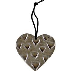 IPREMA Casa Hanging Silver Heart 10cm Christmas Tree Ornament