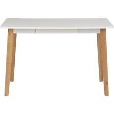 Skrivebord med skuffe AC Design Furniture Medina White Skrivebord 58x117cm