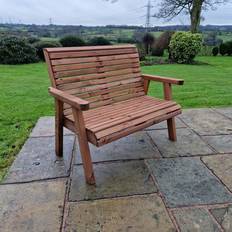 Wooden bench seat Churnet Valley Valley 2 Seat Garden Bench