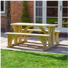 Rutland County Garden Furniture Oakham Rounded Bench set