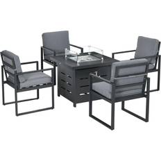 Outdoor Lounge Sets OutSunny 5-Piece Outdoor Lounge Set