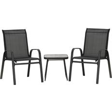 Garden & Outdoor Furniture OutSunny 3 Pieces Outdoor Lounge Set