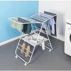 Folding clothes drying rack Honey Can Do Folding Gullwing Drying Rack