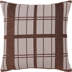 Broste Copenhagen CHEQUER 's covers Complete Decoration Pillows Brown (50x50cm)