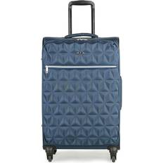 Rock Blue Suitcases Rock Luggage Jewel 4 Wheel Soft Suitcase