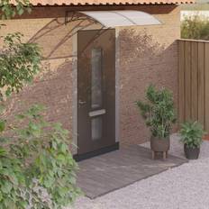 Roof Entrances vidaXL White, Grey and 150 100 Door Canopy Rain Shade Awning Shelter