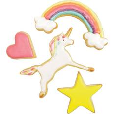 ScrapCooking Kakformssats Unicorn 4 Utstickare