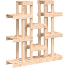 vidaXL Plantestativ 104,5 x 25 x 109,5 cm Massivt Fyrretræ Plantekasse