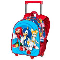 Doppia Ruota Bagagli per bambini Karactermania Trolley 3d Sonic And Friends 34cm