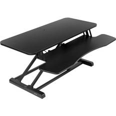 Desk standing Vivo Black Height Adjustable 36 Standing Desk Monitor Riser Sit Stand Tabletop