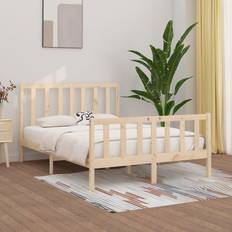 vidaXL brown, 120 Bed Frame Bettrahmen