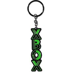 Microsoft Xbox Logo Gunmetal Metal Keychain; Black/Green Ke441854Xbx