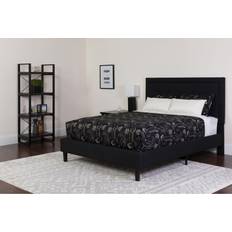 King tufted bed frame Flash Furniture Roxbury King Bed