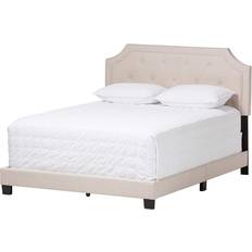 Beige Beds & Mattresses Baxton Studio Full Willis Modern