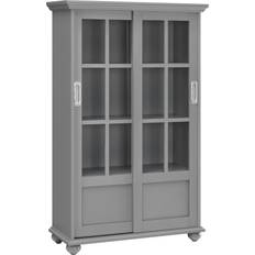 Doors Book Shelves Ameriwood Home Aaron Lane Gray Book Shelf 51"