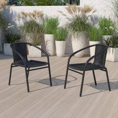 Patio Furniture Flash Furniture Lila 2 Pack Garden Dining Chair