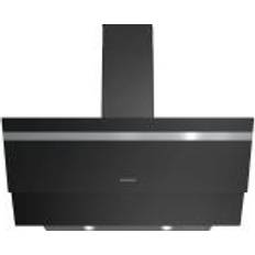 Siemens Cappa Inclinata iQ100 Vetro Nero 90 cm 90cm, Nero