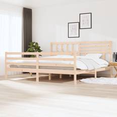 Beds & Mattresses vidaXL Brown Bed Frame 200 x 200 cm