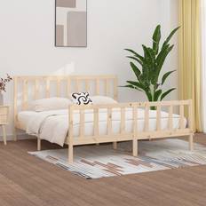 Beds & Mattresses vidaXL Solid Wood Bed Frame 200 x 200 cm