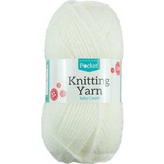 The Home Fusion Company (Baby Cream) 50g Knitting Crochet Yarns 15 Beautiful Colours To Choose White Fushia Sparkle