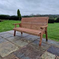 Wooden bench seat Churnet Valley Valley 3 Seat Garden Bench