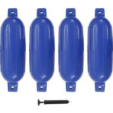 Fenders & Accessories vidaXL Boat Fenders 4 pcs Blue 58.5x16.5 cm PVC blue