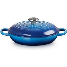 Hierro fundido Cazuelas poco profundas Le Creuset Signature Azure