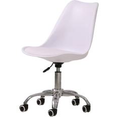 LPD Furniture Orsen Swivel White Office Chair 96cm