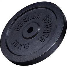 30 mm Vægtskiver Gorilla Sports Vægtskiver Iron Black 0,5–30KG