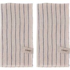 Ernst Servietter Cloth Napkin Beige, Natural, Black, Blue (40x40cm)