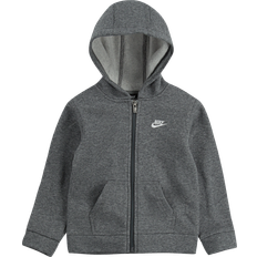 Nike club grey hoodie NIKE Kid's Club Fleece Full Zip Hoodie - Carbon Heather