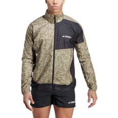 adidas Terrex Trail Running Windbreaker - Savanna/Focus Olive