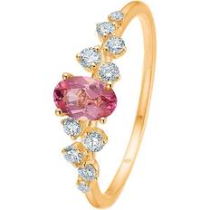 Mads Z Leonora Ring ct. Gold w. Pink Turmalin & 0,25 1546122-56