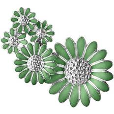 Georg Jensen Cuffs Øreringe Georg Jensen Daisy Earcuff Medium - Silver/Green