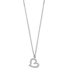Spirit Icons Figaro Pendant Sterling Silver Halsband Med Zirconia S10841-45