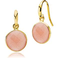 Izabel Camille Prima Donna earrings Peach Moonstone