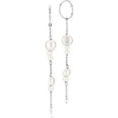 Sistie Ella Earrings - Silver/Pearls